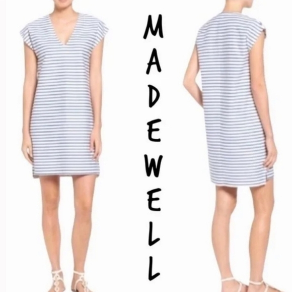 Madewell Striped Vacances Dress - Picture 1 of 7